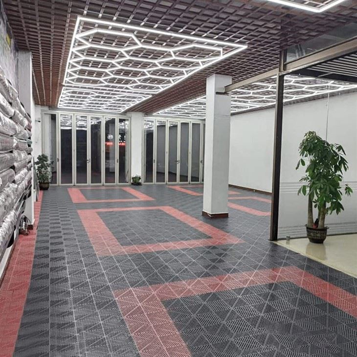 Hexagrid Garage Lights